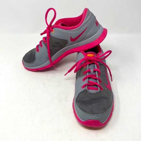 Women Nike Pink and Grey Sneakers 9